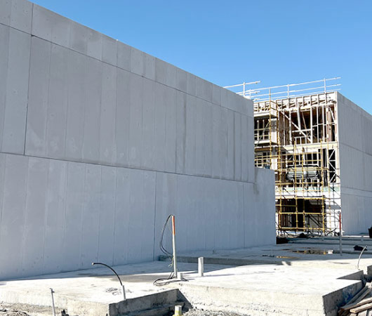 cement external walls